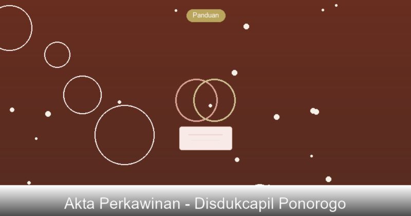 Panduan Mengurus Akta Perkawinan di Disdukcapil Ponorogo